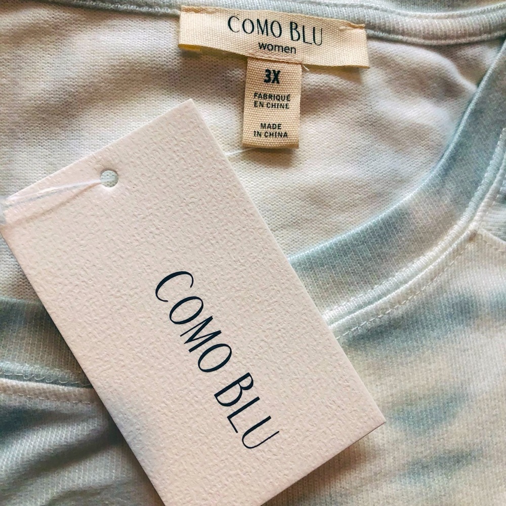 Comu Blu 2-Piece Tie Dye Watercolor Loungewear Set. NWT! Sz 1X, 2X & 3X - Picture 10 of 11